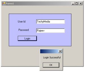 C# User Control Winforms-Login-Usercontrol